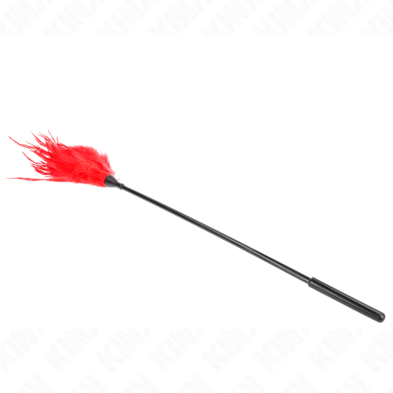 Plumeau de chatouilles rouge, 45 cm — KINK IMPACT & TOUCH