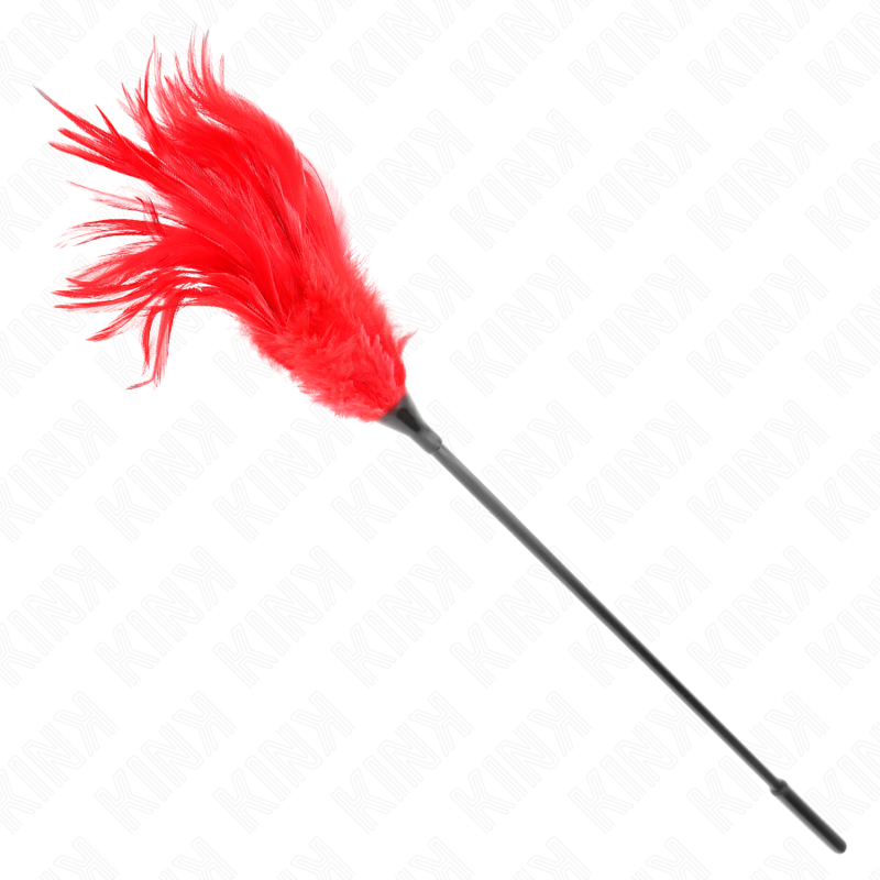 Plumeau de chatouilles rouge, 45 cm — KINK IMPACT & TOUCH