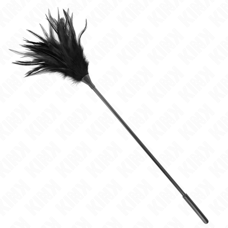 Plumeau de chatouilles noir 45 cm — KINK IMPACT & TOUCH
