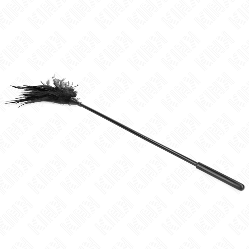 Plumeau de chatouilles noir 45 cm — KINK IMPACT & TOUCH