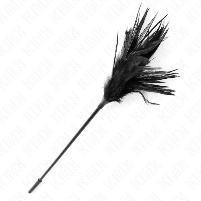 Plumeau de chatouilles noir 45 cm — KINK IMPACT & TOUCH