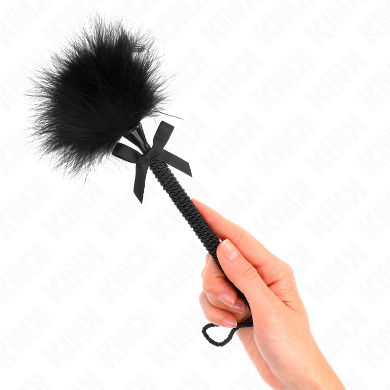 Baguette sensorielle en corde de nylon et plumes chatouillantes — KINK IMPACT & TOUCH