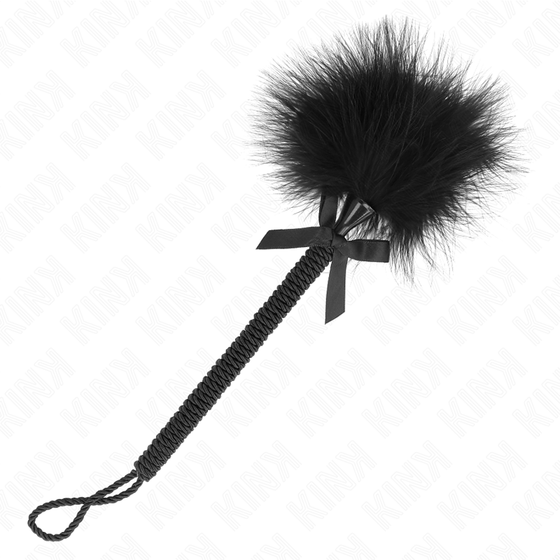 Baguette sensorielle en corde de nylon et plumes chatouillantes — KINK IMPACT & TOUCH