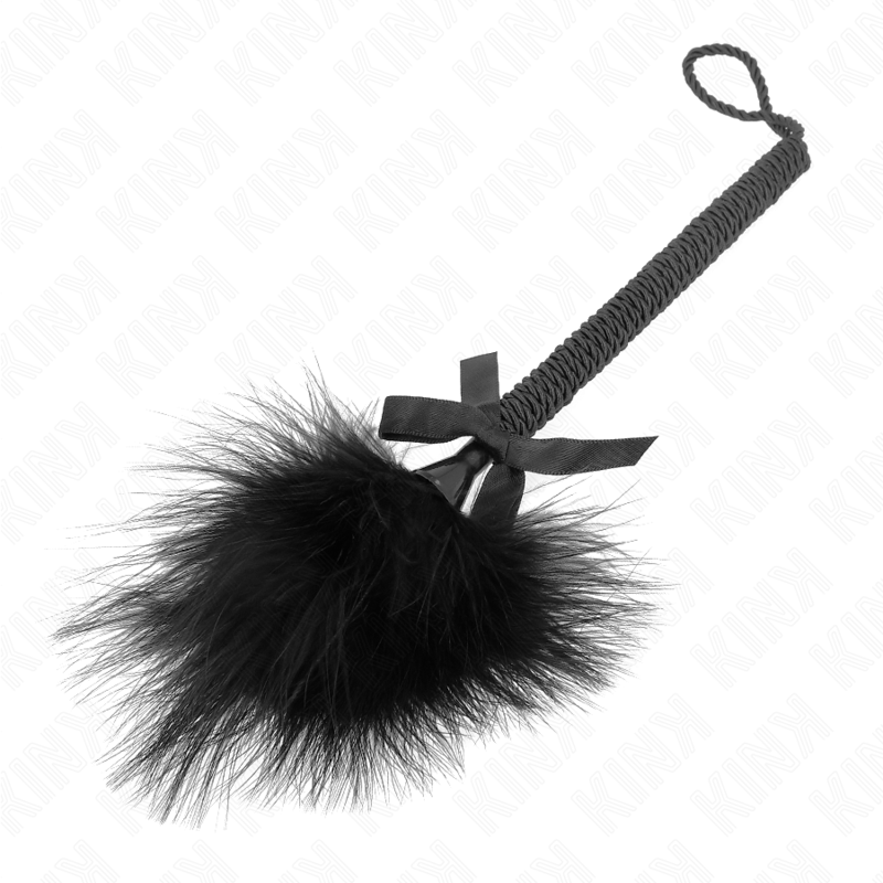 Baguette sensorielle en corde de nylon et plumes chatouillantes — KINK IMPACT & TOUCH