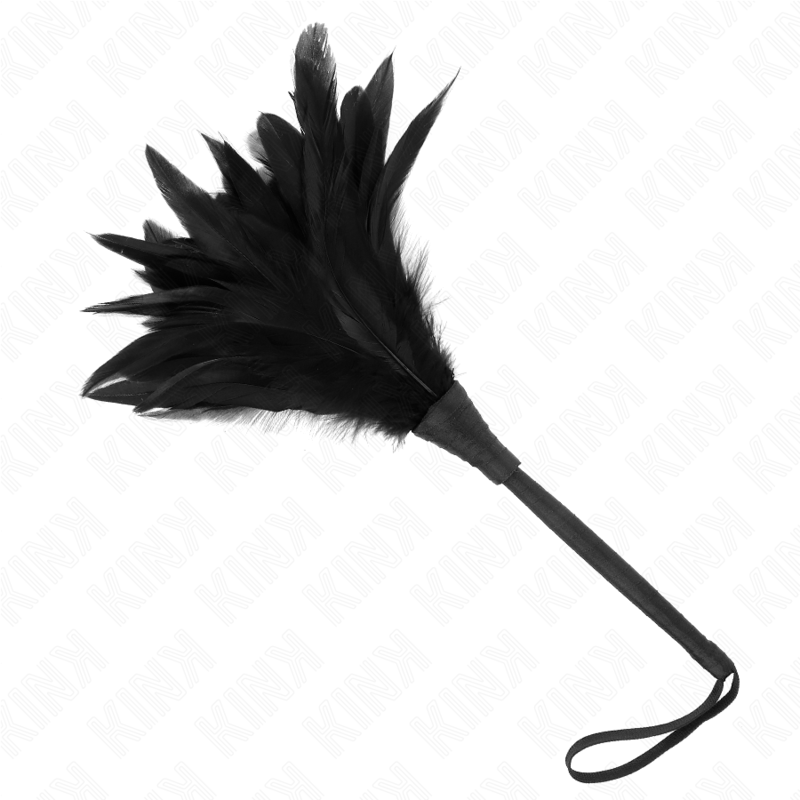 Plumeau de stimulation en forme de corne noire 36 cm — KINK IMPACT & TOUCH
