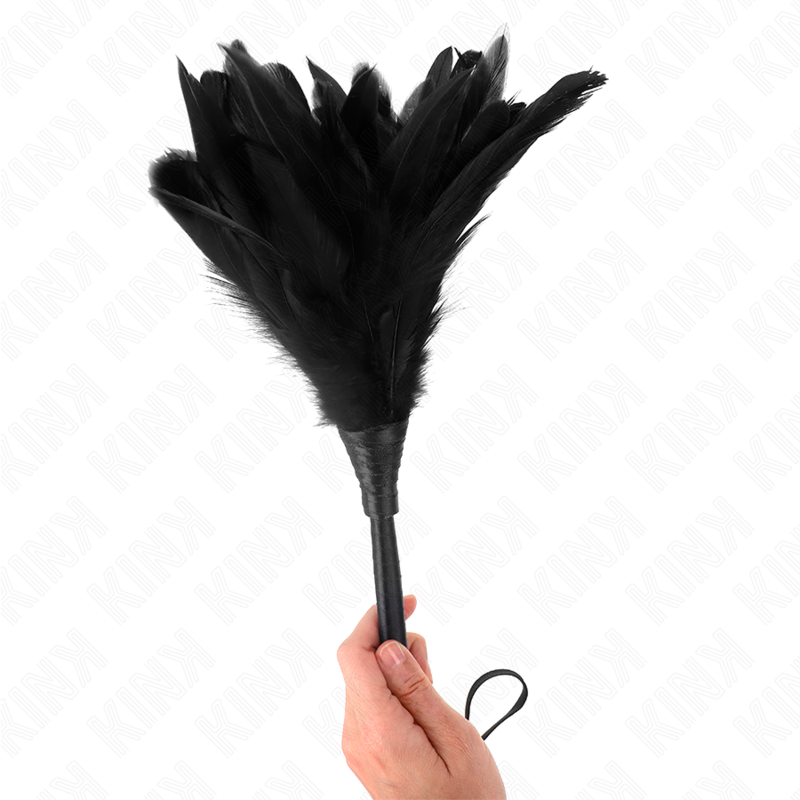 Plumeau de stimulation en forme de corne noire 36 cm — KINK IMPACT & TOUCH