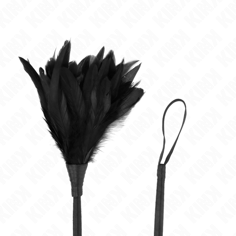 Plumeau de stimulation en forme de corne noire 36 cm — KINK IMPACT & TOUCH