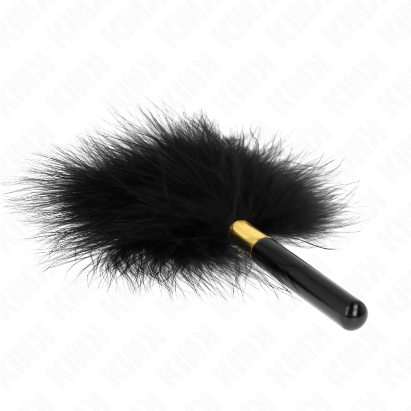 Plumeau en métal doré et noir 18 cm — KINK IMPACT & TOUCH