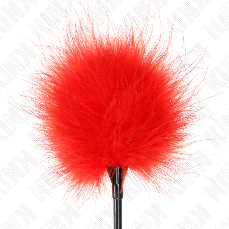 Plumeau de chatouilles rouge pour bondage 27 cm — KINK IMPACT & TOUCH