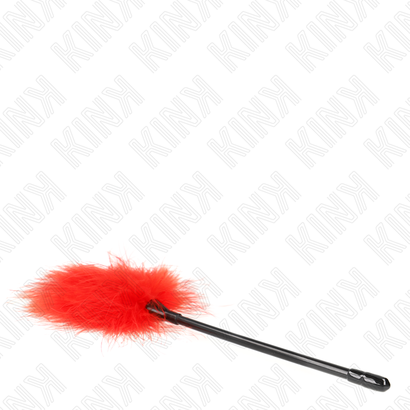 Plumeau de chatouilles rouge pour bondage 27 cm — KINK IMPACT & TOUCH