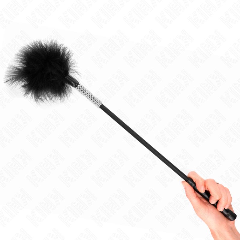 Plumeau de chatouilles à manche strass 50 cm — KINK IMPACT & TOUCH