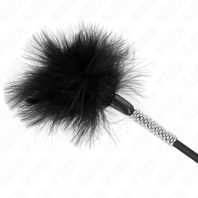 Plumeau de chatouilles à manche strass 50 cm — KINK IMPACT & TOUCH