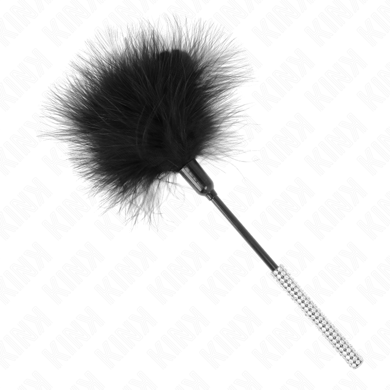 Plumeau de volupté à manche strass 27 cm — KINK IMPACT & TOUCH