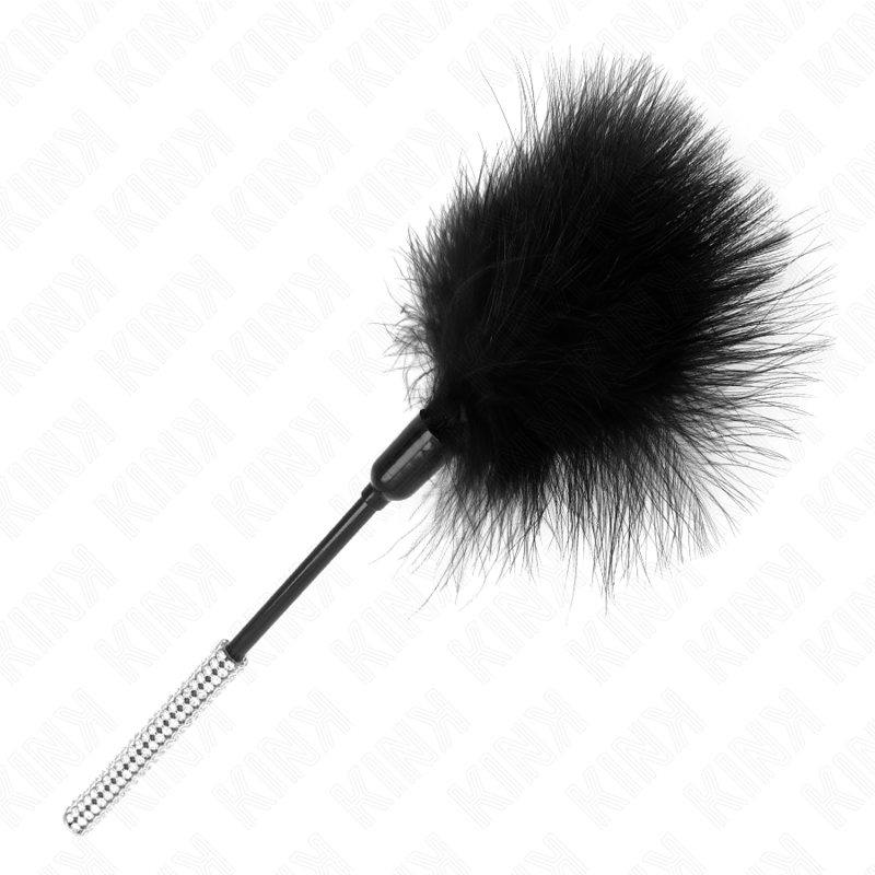 Plumeau de volupté à manche strass 27 cm — KINK IMPACT & TOUCH