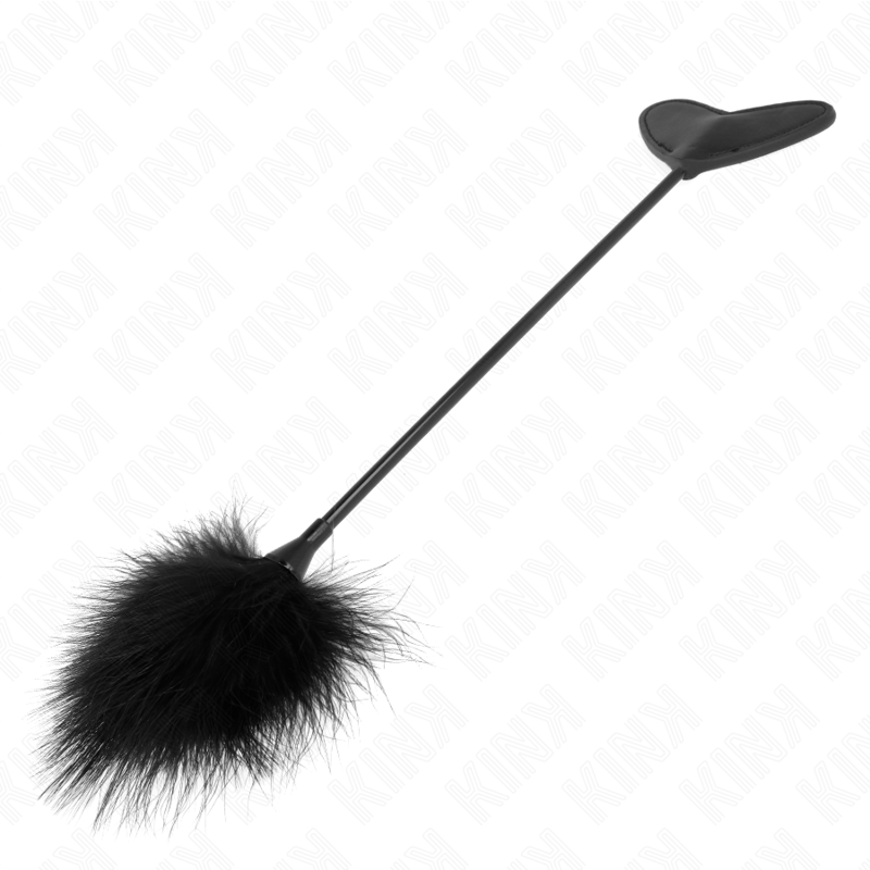 Plumeau effleureur avec palette cœur 31 cm — KINK IMPACT & TOUCH