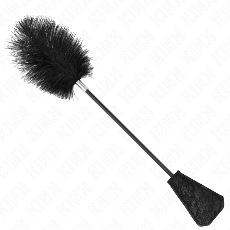 Plume d'autruche et palette dentelle pour chatouilles — KINK IMPACT & TOUCH