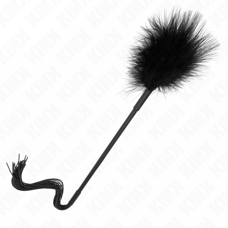 Fouet en silicone avec plumes chatouilleuses 47 cm — KINK IMPACT & TOUCH