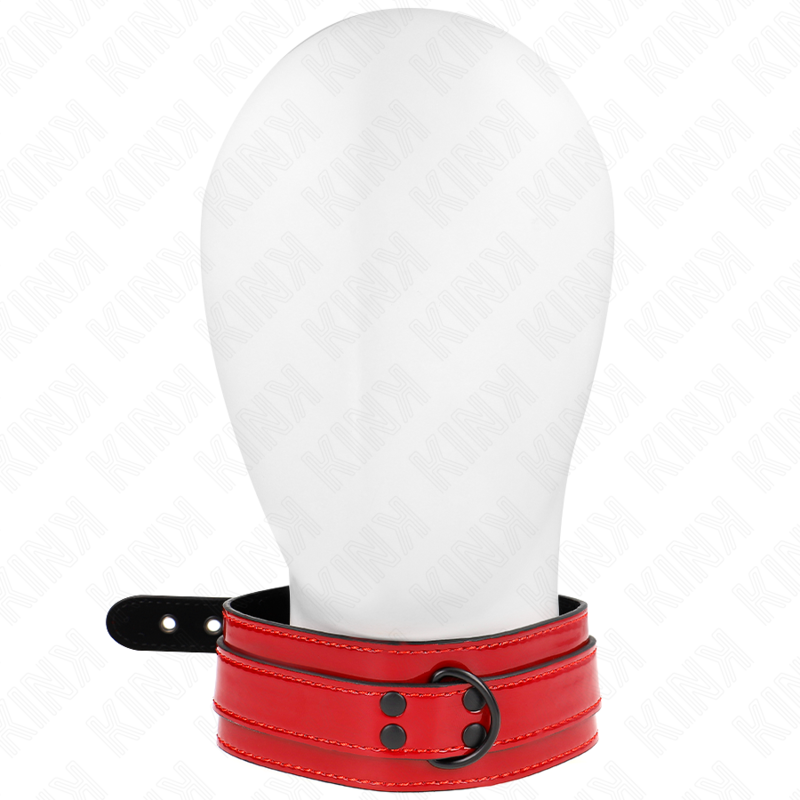 Collier ajustable rouge vin 37,5-49,5 cm x 5 cm — KINK COLLAR & GAG