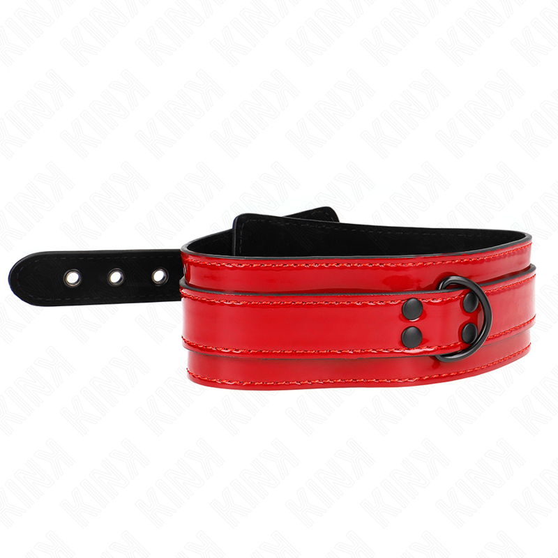 Collier ajustable rouge vin 37,5-49,5 cm x 5 cm — KINK COLLAR & GAG