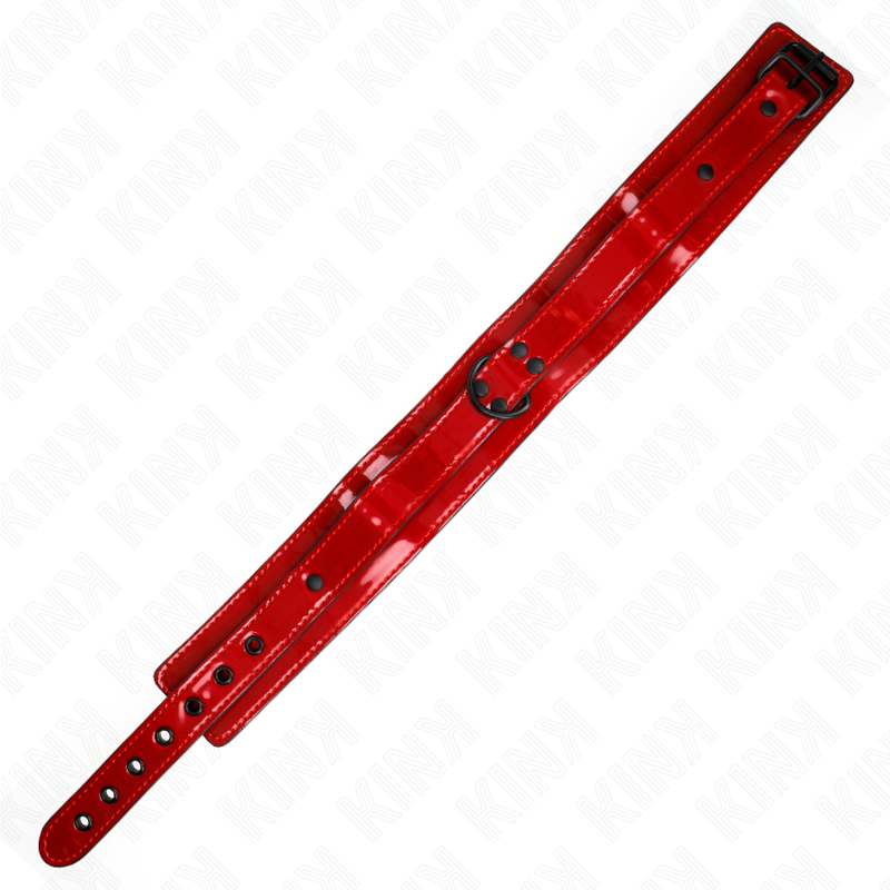 Collier ajustable rouge vin 37,5-49,5 cm x 5 cm — KINK COLLAR & GAG