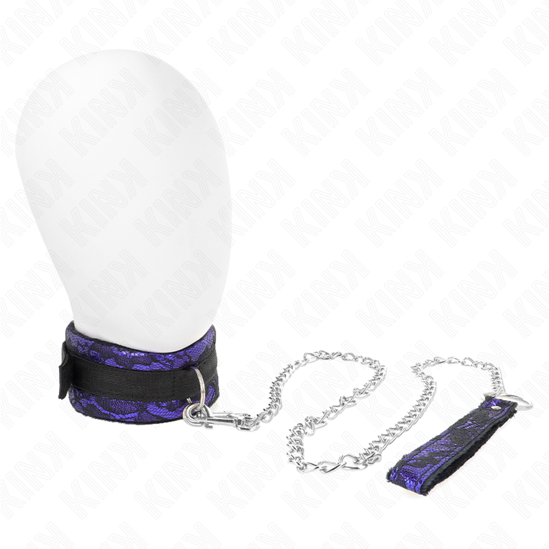 Collier court en dentelle de velours avec ceinture ajustable — KINK COLLAR & GAG