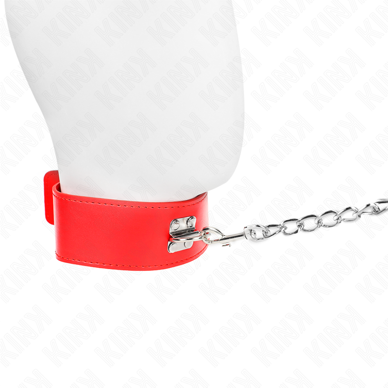 Ensemble collier et bracelet ajustable rouge — KINK COLLAR & GAG