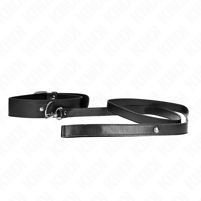 Set collana, cintura e bracciale nero regolabile — KINK COLLAR & GAG