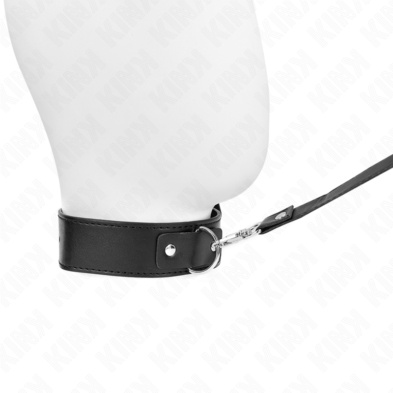 Set collana, cintura e bracciale nero regolabile — KINK COLLAR & GAG