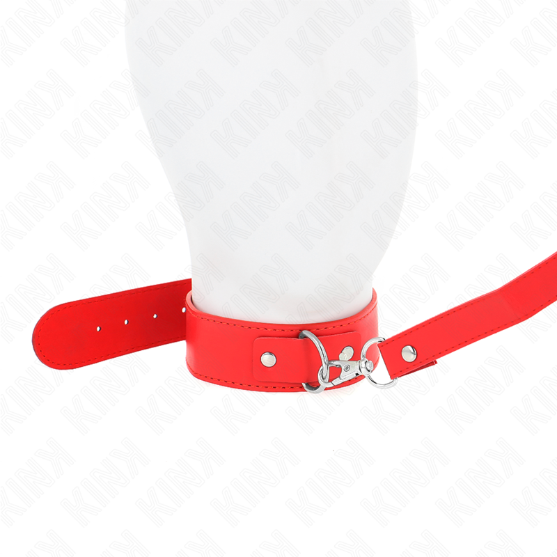 Conjunto de coleira e pulseira ajustáveis com trela — KINK COLLAR & GAG