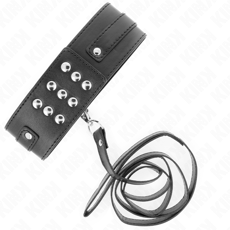 Collier de soumission réglable avec ceinture — KINK COLLAR & GAG