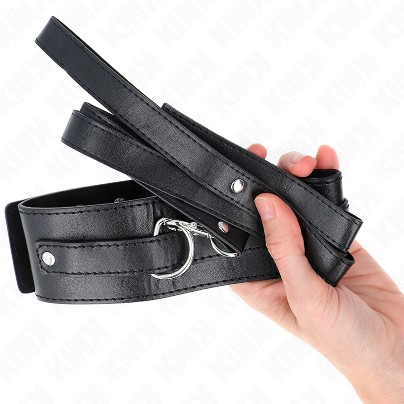 Collier de soumission réglable avec ceinture — KINK COLLAR & GAG