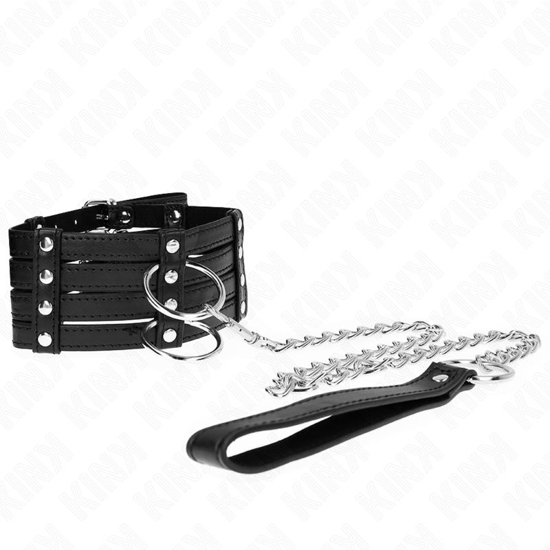Collier avec ceinture ajustable 35-51 cm x 7 cm — KINK COLLAR & GAG