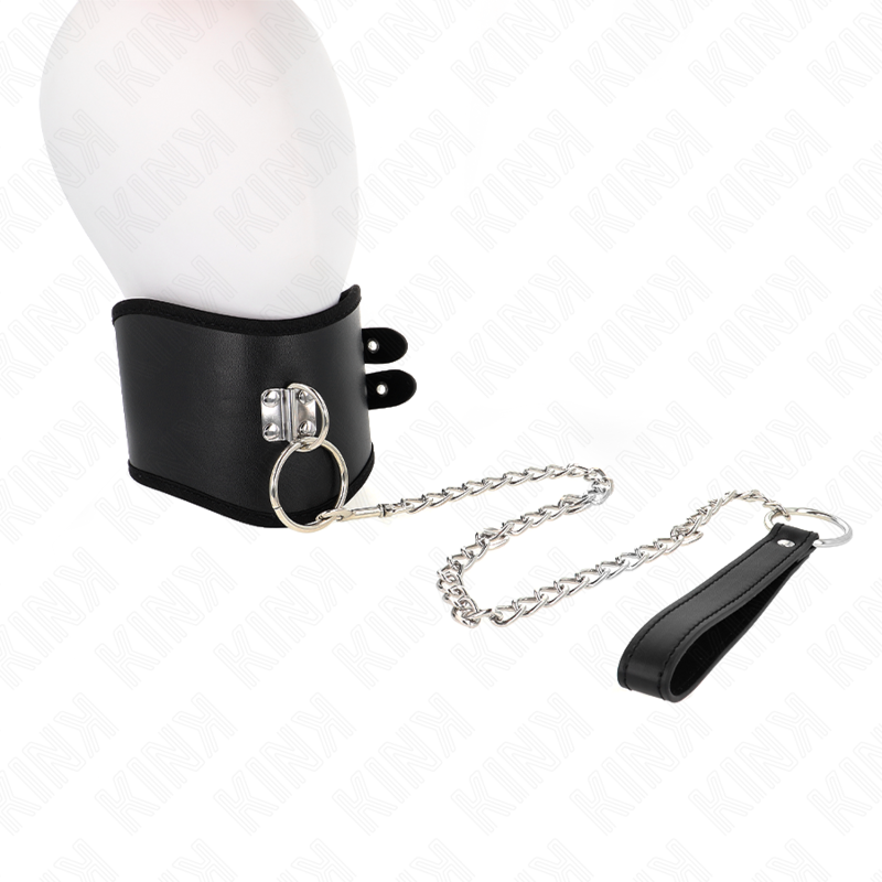 Ensemble collier et bracelet réglable en cuir — KINK COLLAR & GAG