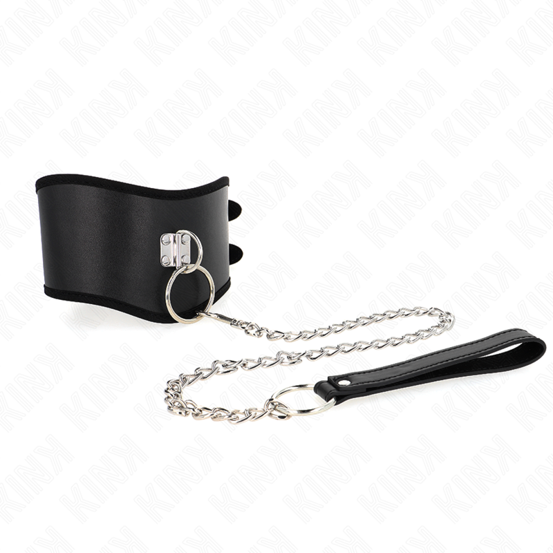 Ensemble collier et bracelet réglable en cuir — KINK COLLAR & GAG