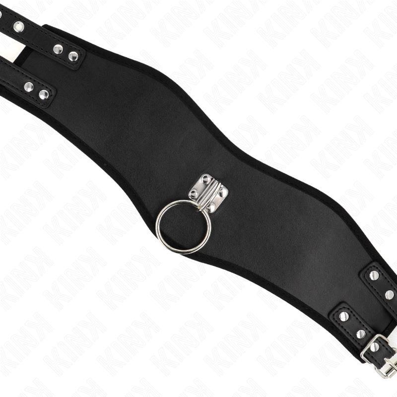 Ensemble collier et bracelet réglable en cuir — KINK COLLAR & GAG