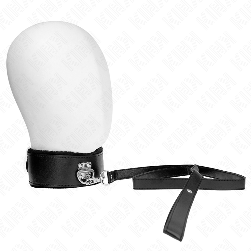 Collier et laisse de domination à clous argentés — KINK COLLAR & GAG