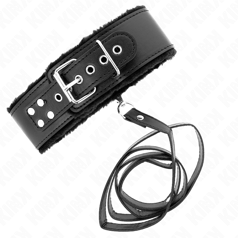 Collier et laisse de domination à clous argentés — KINK COLLAR & GAG