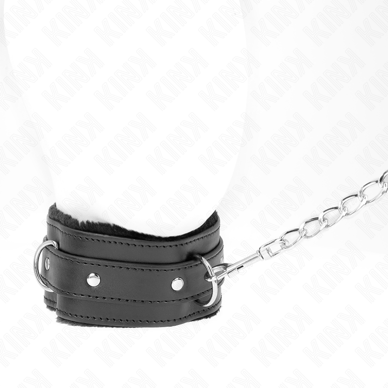 Ensemble collier et laisse de restriction noir — KINK COLLAR & GAG