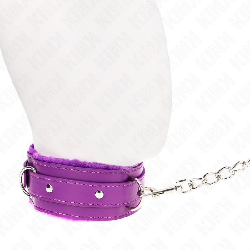 Collier avec laisse de restriction violet — KINK COLLAR & GAG
