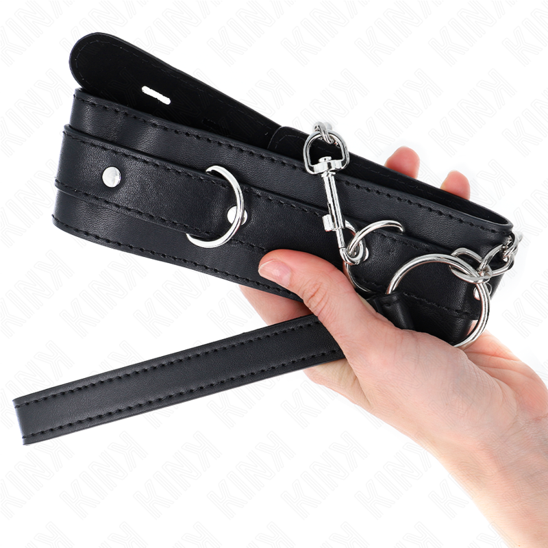 Collier de soumission avec ceinture et sangle réglable — KINK COLLAR & GAG