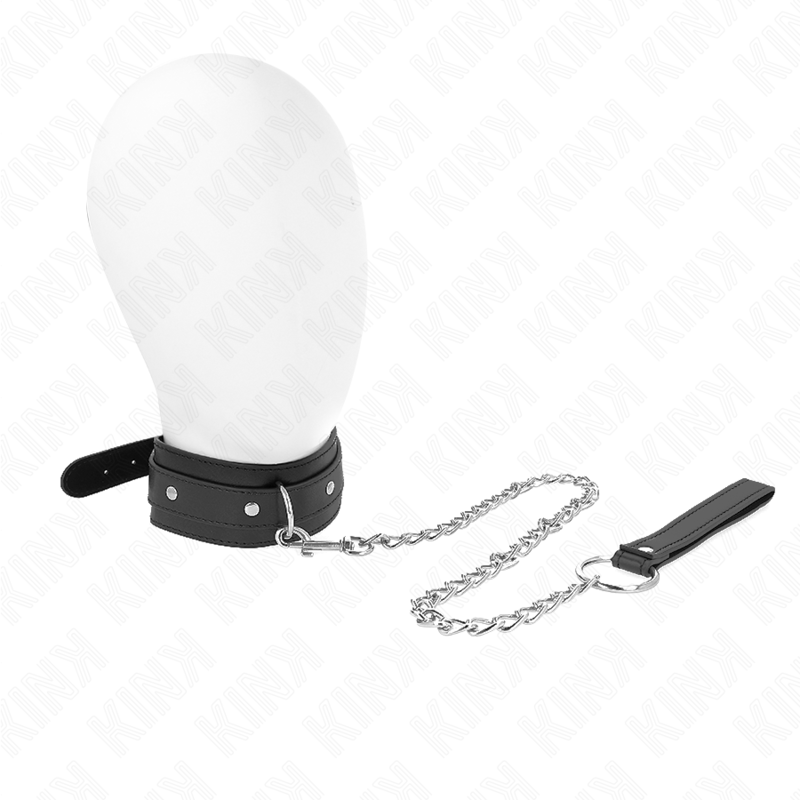 Collier avec laisse réglable 65 cm — KINK COLLAR & GAG