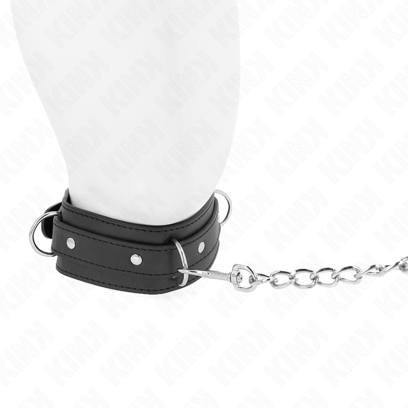 Verstellbares Halsband mit Dreifach-Ringleine — KINK COLLAR & GAG