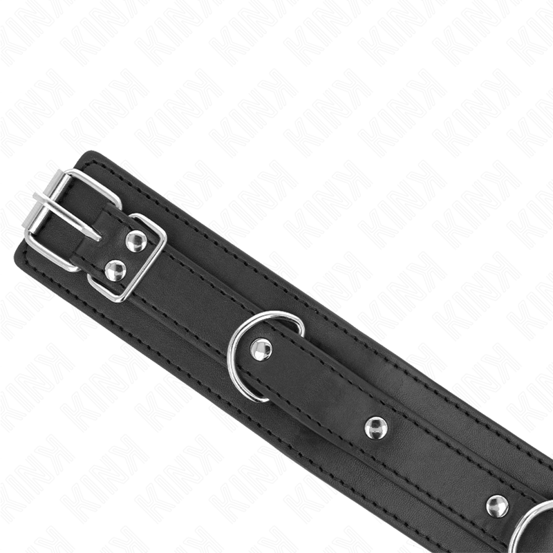 Verstellbares Halsband mit Dreifach-Ringleine — KINK COLLAR & GAG
