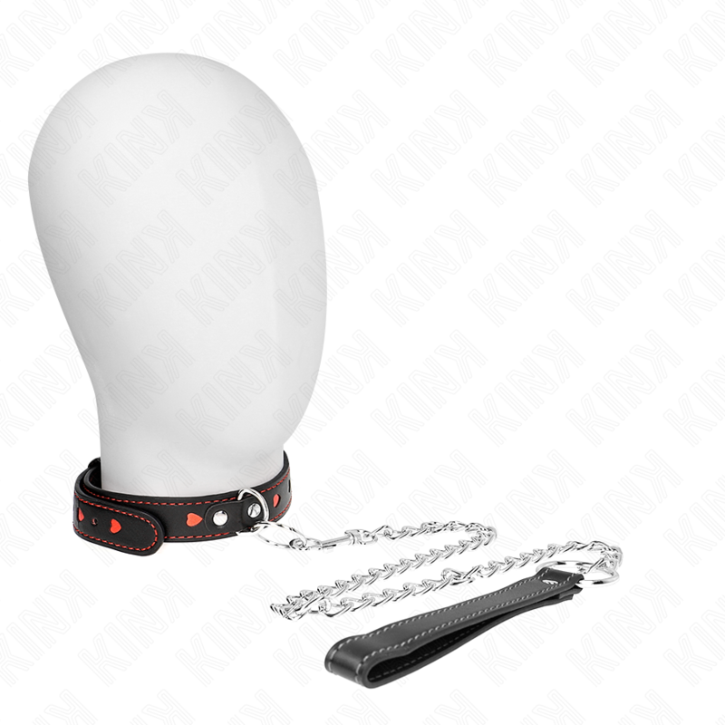 Ensemble collier et bracelet coeur 65 cm — KINK COLLAR & GAG
