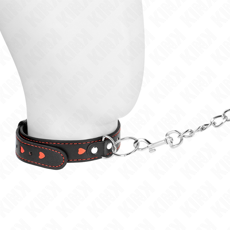 Ensemble collier et bracelet coeur 65 cm — KINK COLLAR & GAG