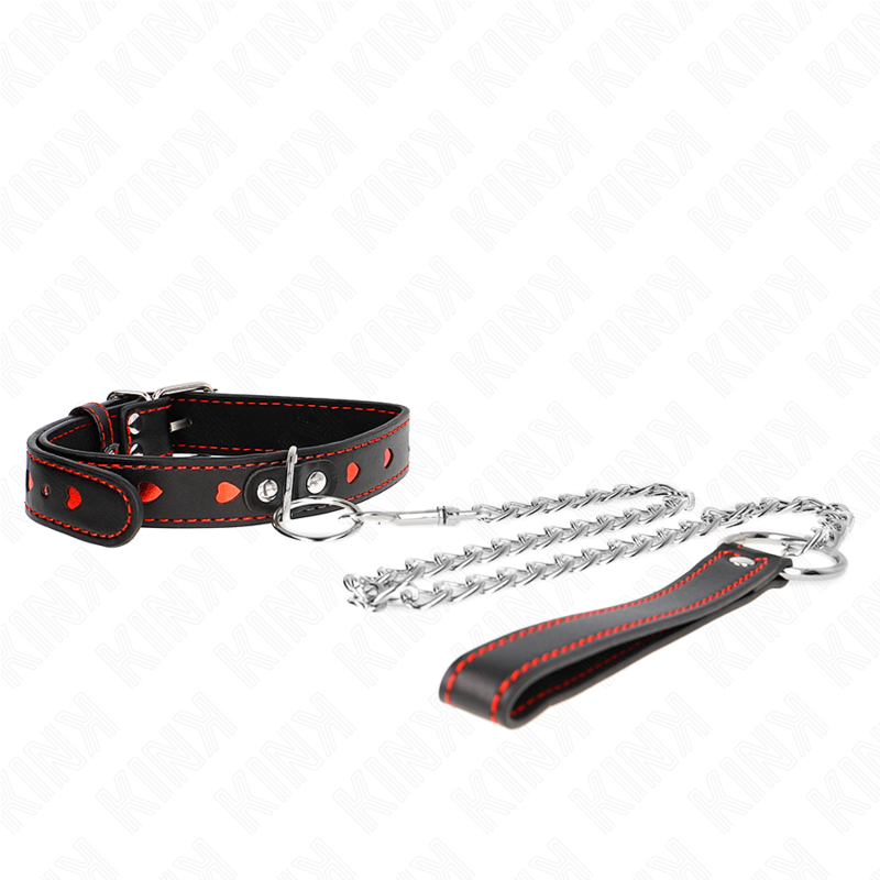 Ensemble collier et bracelet coeur 65 cm — KINK COLLAR & GAG