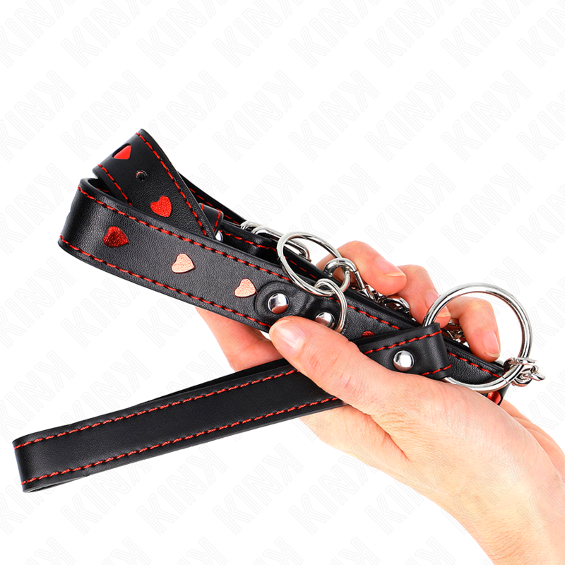 Ensemble collier et bracelet coeur 65 cm — KINK COLLAR & GAG