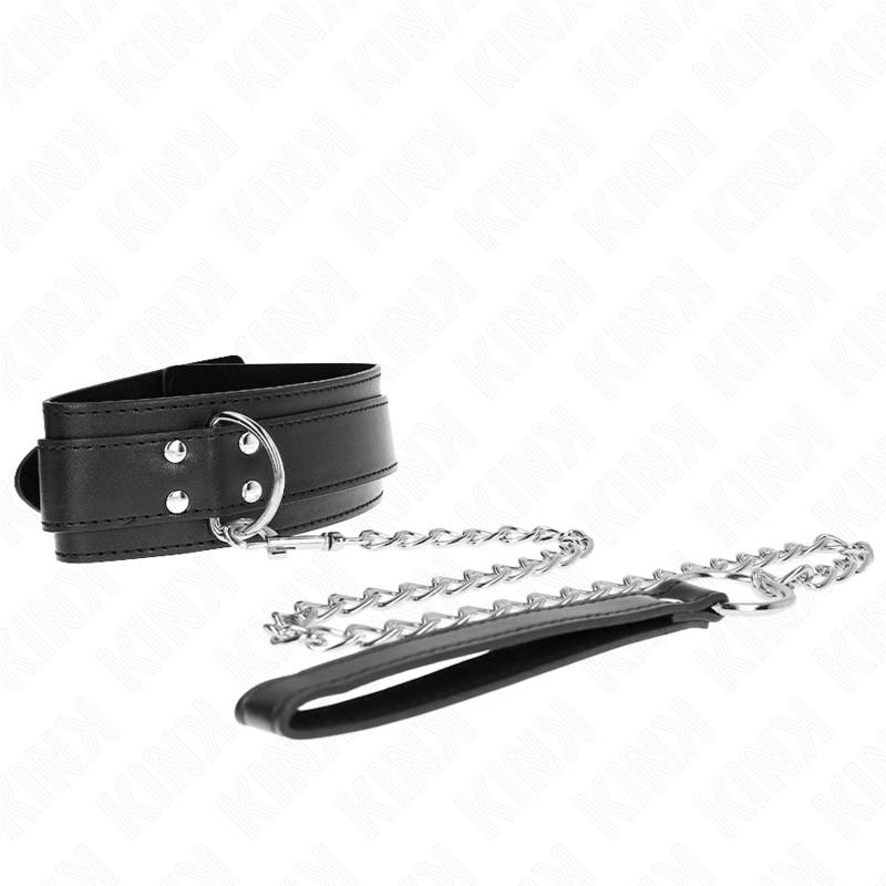 Satz aus Halsband und Armband für Unterwerfung mit Silber-Schnallen — KINK COLLAR & GAG