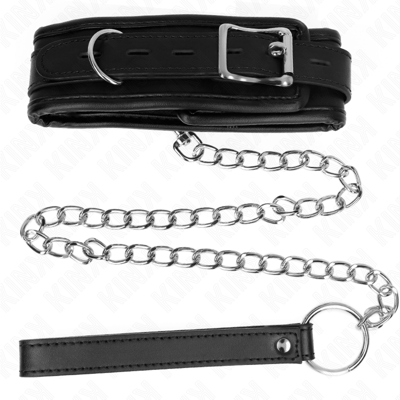 Collier de soumission avec laisse réglable — KINK COLLAR & GAG
