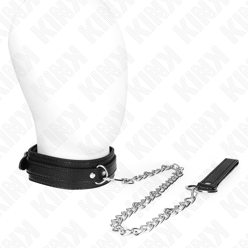 Collier motif serpent avec laisse 65 cm — KINK COLLAR & GAG